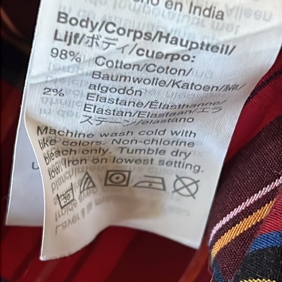 J Crew Crew Cuts Plaid Ruffle Top Size 12 - Picture 8 of 8